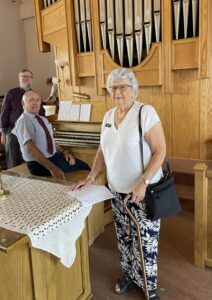 Checking out our new organ