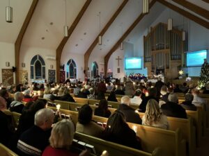 Christmas Eve candle light