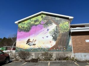 Mural painted on Old Sanctuary