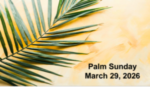 Palm sunday 29 Mar